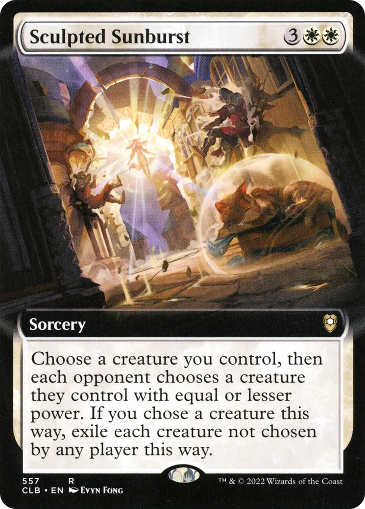 Sculpted Sunburst (Extended Art) (CLB-557)  Foil - Commander Legends: Battle for Baldur's Gate: (Extended Art)