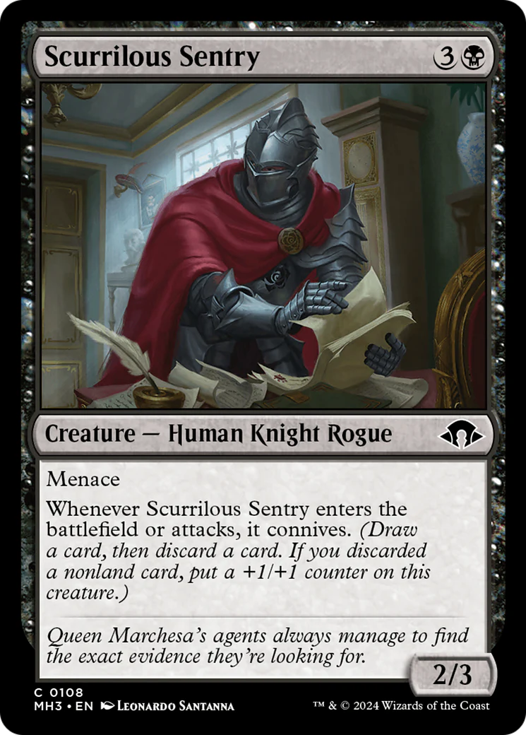 Scurrilous Sentry (MH3-108)  - Modern Horizons 3
