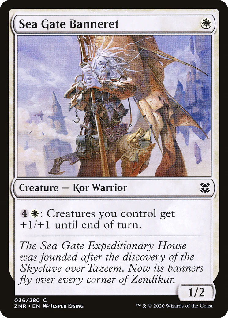 Sea Gate Banneret (ZNR-036)  Foil - Zendikar Rising