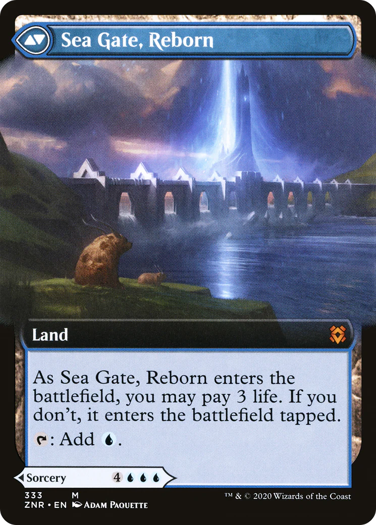 Sea Gate Restoration (Extended Art) (ZNR-333)  - Zendikar Rising: (Extended Art) - Image 2