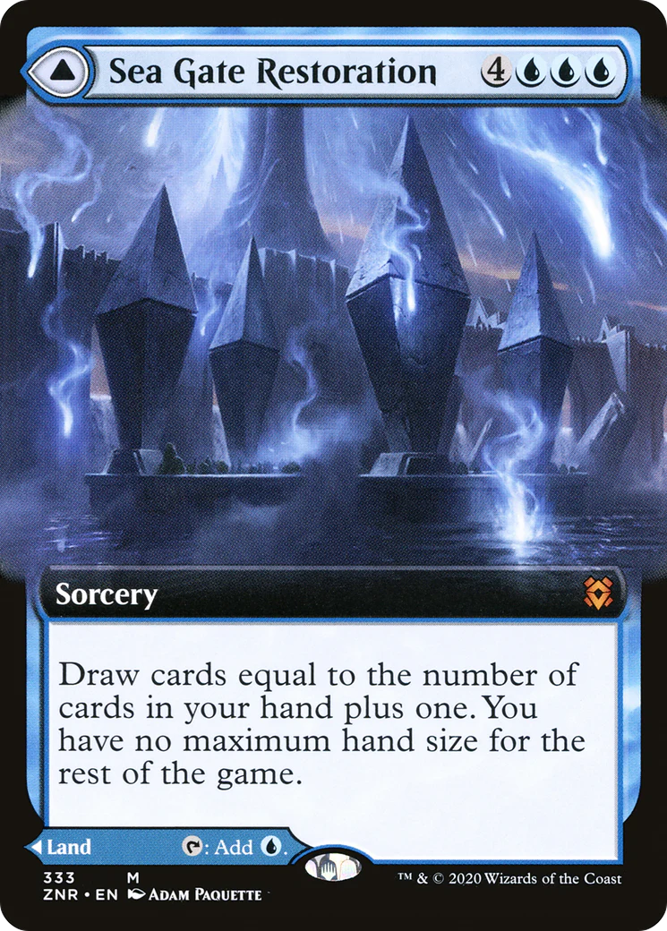 Sea Gate Restoration (Extended Art) (ZNR-333)  Foil - Zendikar Rising: (Extended Art) - Image 3