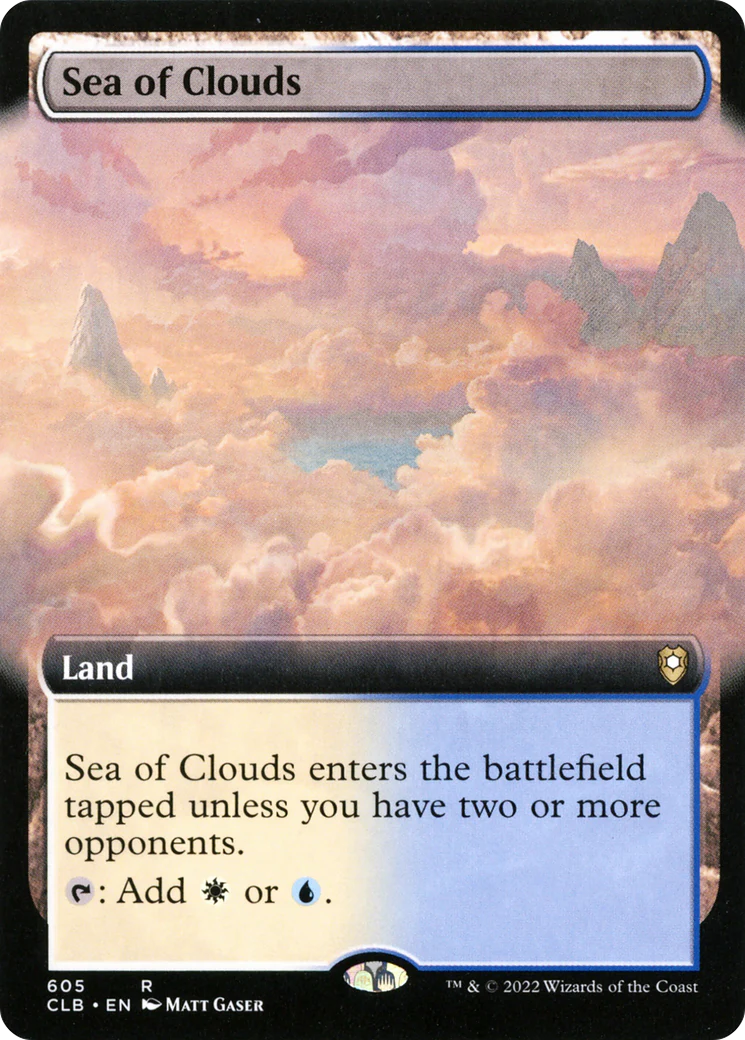 Sea of Clouds (Extended Art) (CLB-605)  Foil - Commander Legends: Battle for Baldur's Gate: (Extended Art)