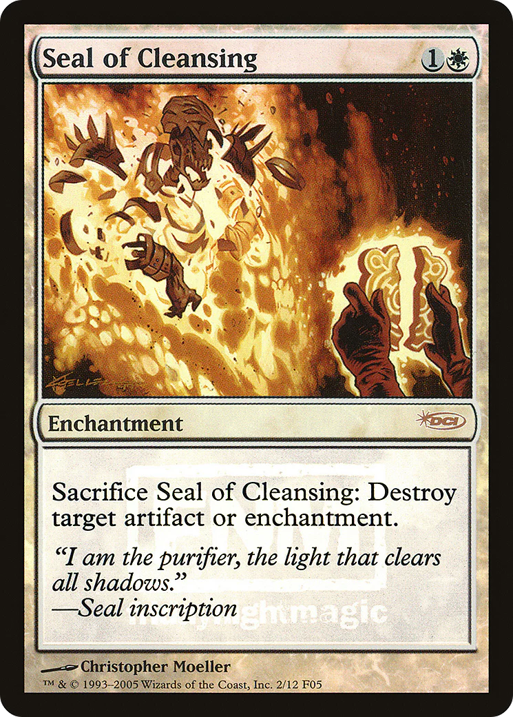 Seal of Cleansing (FNM-)  Foil - Friday Night Magic 2005