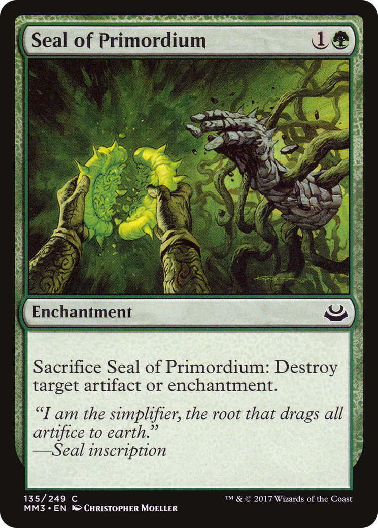 Seal of Primordium (MM3-135)  Foil - Modern Masters 2017