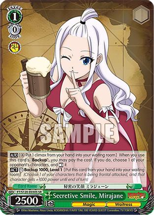 Secretive Smile, Mirajane (SR) (FT/S120-E030S SR) - FAIRY TAIL 100 YEARS QUEST
