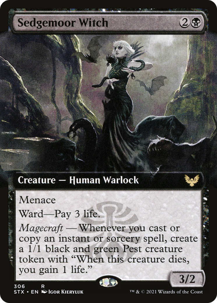 Sedgemoor Witch (Extended Art) (STX-306)  - Strixhaven: School of Mages: (Extended Art)