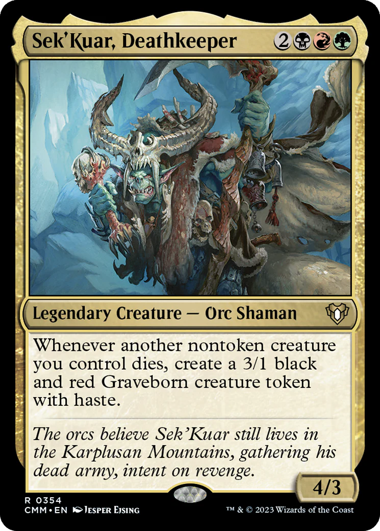 Sek'Kuar, Deathkeeper (CMM-354)  - Commander Masters