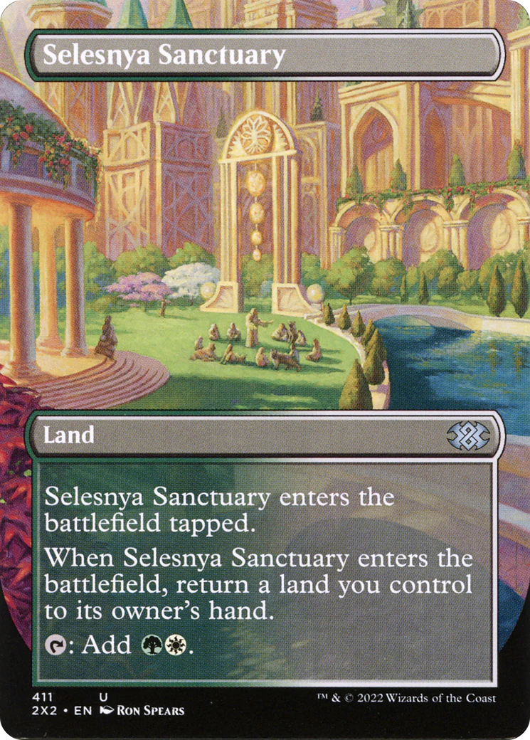 Selesnya Sanctuary (Borderless) (2X2-411)  - Double Masters 2022