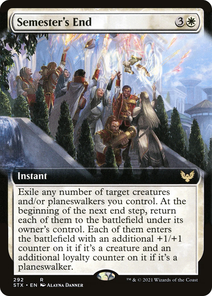 Semester's End (Extended Art) (STX-292)  - Strixhaven: School of Mages: (Extended Art)