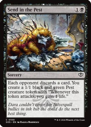 Send in the Pest (SOS-100)  Foil - Secrets of Strixhaven