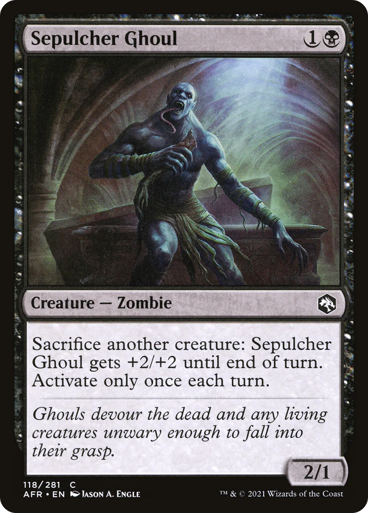 Sepulcher Ghoul (AFR-118)  - Adventures in the Forgotten Realms
