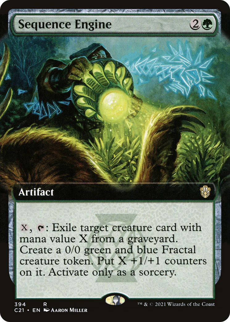 Sequence Engine (Extended Art) (C21-394)  - Commander 2021: (Extended Art)