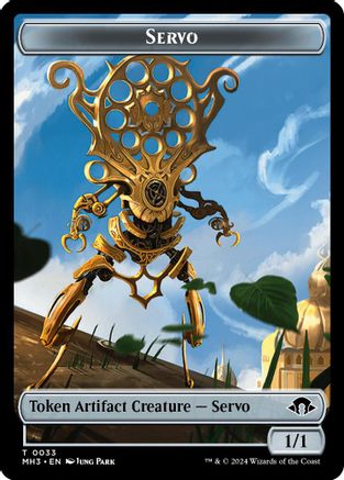 Servo // Angel Double-Sided Token (MH3-33 // 3)  Foil - Modern Horizons 3