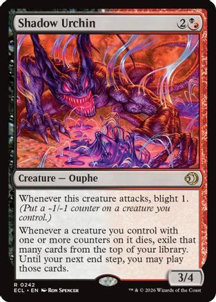 Shadow Urchin (ECL-242) Foil - Lorwyn Eclipsed
