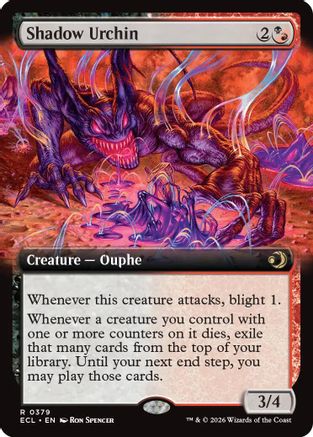 Shadow Urchin (Extended Art) (ECL-379)  - Lorwyn Eclipsed