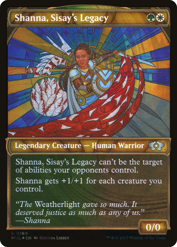 Shanna, Sisay's Legacy (Halo Foil) (MUL-189)  Foil - Multiverse Legends: (Showcase)