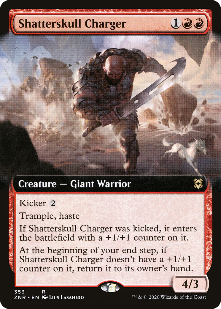 Shatterskull Charger (Extended Art) (ZNR-353)  Foil - Zendikar Rising