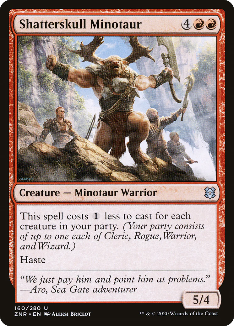 Shatterskull Minotaur (ZNR-160)  - Zendikar Rising