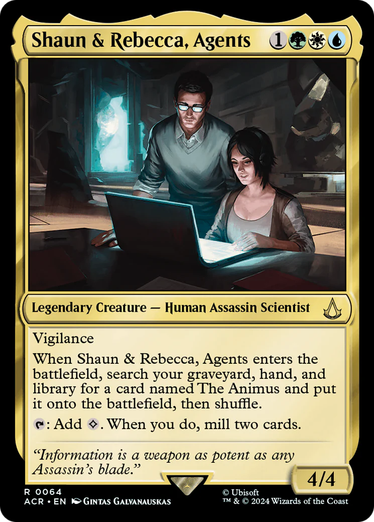 Shaun & Rebecca, Agents (ACR-064)  Foil - Assassin's Creed