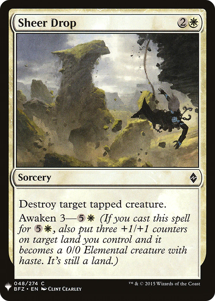 Sheer Drop (LIST-BFZ-48)  - The List