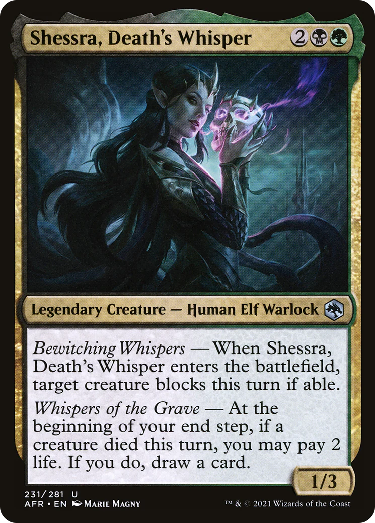 Shessra, Death's Whisper (AFR-231)  Foil - Adventures in the Forgotten Realms