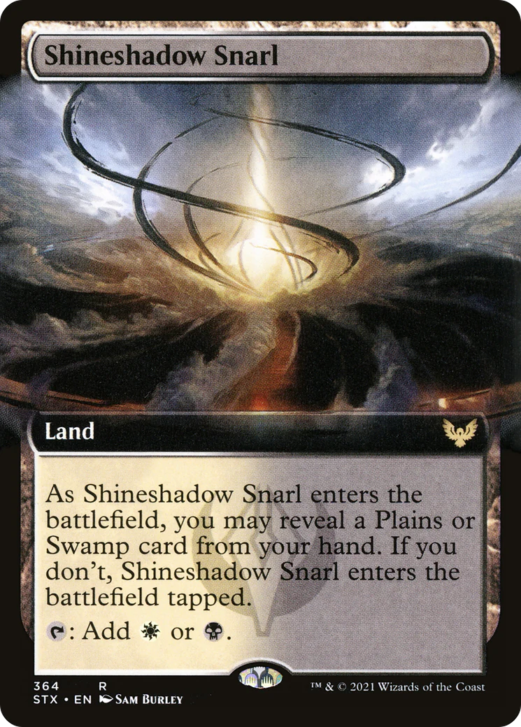 Shineshadow Snarl (Extended Art) (STX-364)  Foil - Strixhaven: School of Mages: (Extended Art)