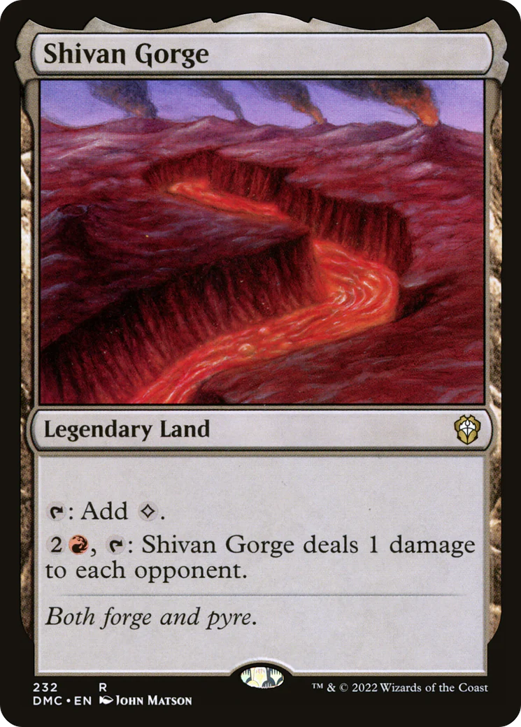 Shivan Gorge (DMC-232)  - Dominaria United Commander