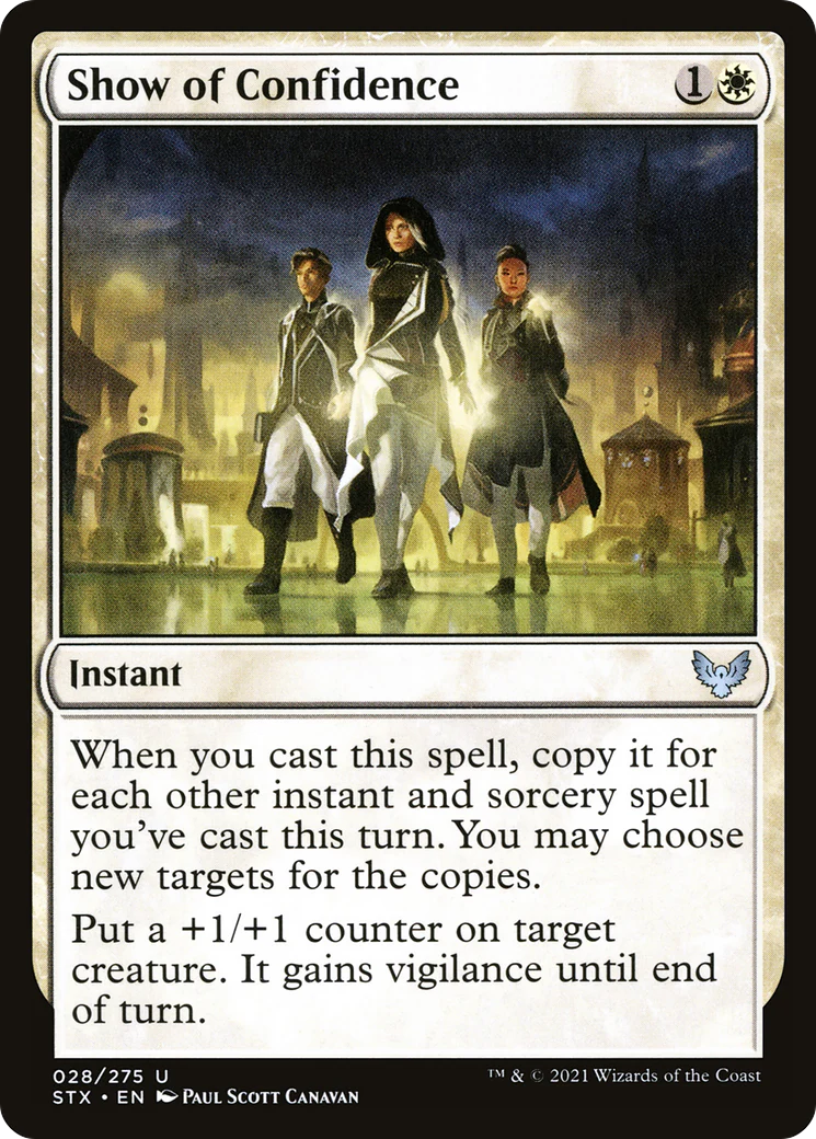 Show of Confidence (STX-028)  Foil - Strixhaven: School of Mages