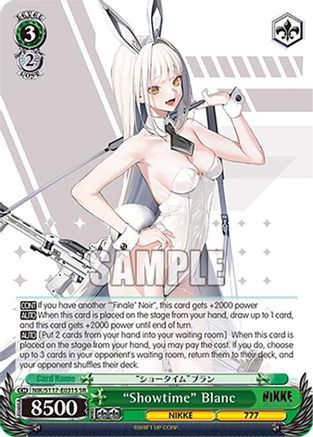 "Showtime" Blanc (SR) (NIK/S117-E031S SR) - GODDESS OF VICTORY: NIKKE
