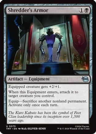 Shredder's Armor (TMT-075)  Foil - Teenage Mutant Ninja Turtles