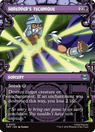 Shredder's Technique (Showcase) (TMT-232)  - Teenage Mutant Ninja Turtles