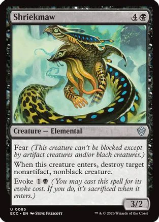 Shriekmaw (ECC-085) - Commander: Lorwyn Eclipsed