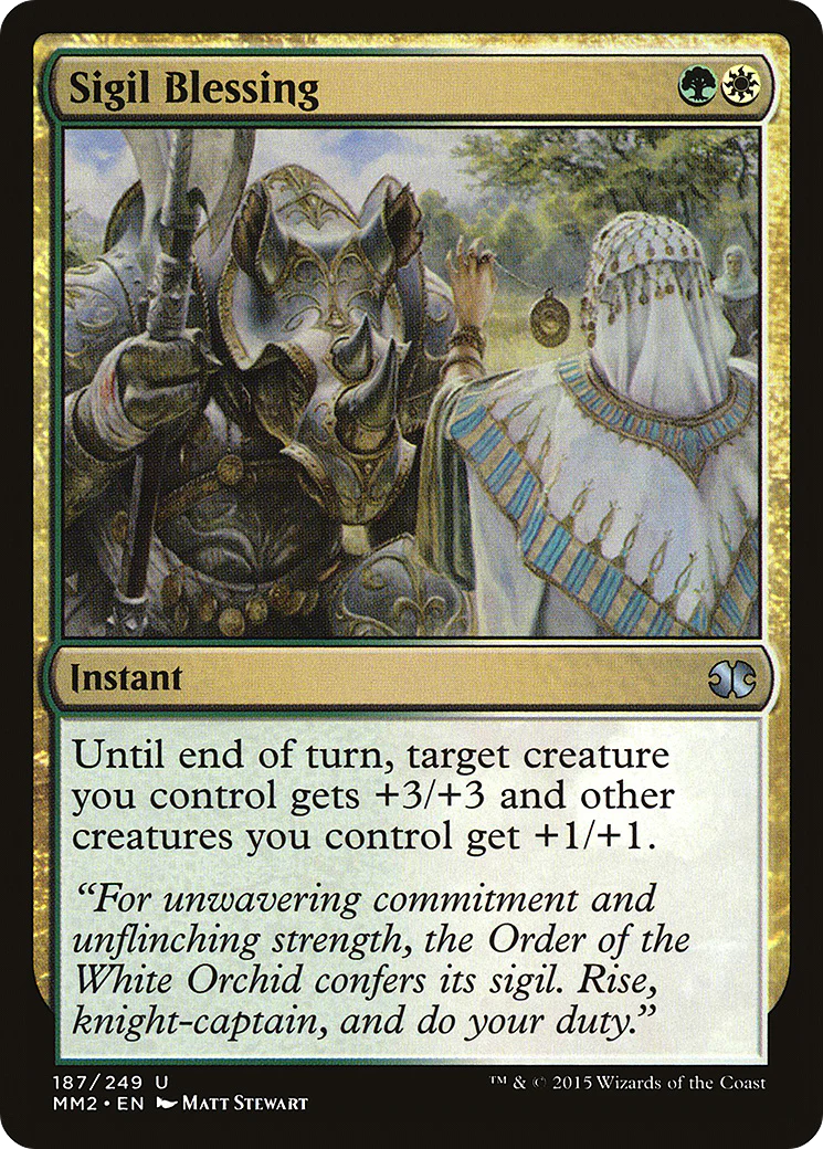 Sigil Blessing (MM2-187)  - Modern Masters 2015