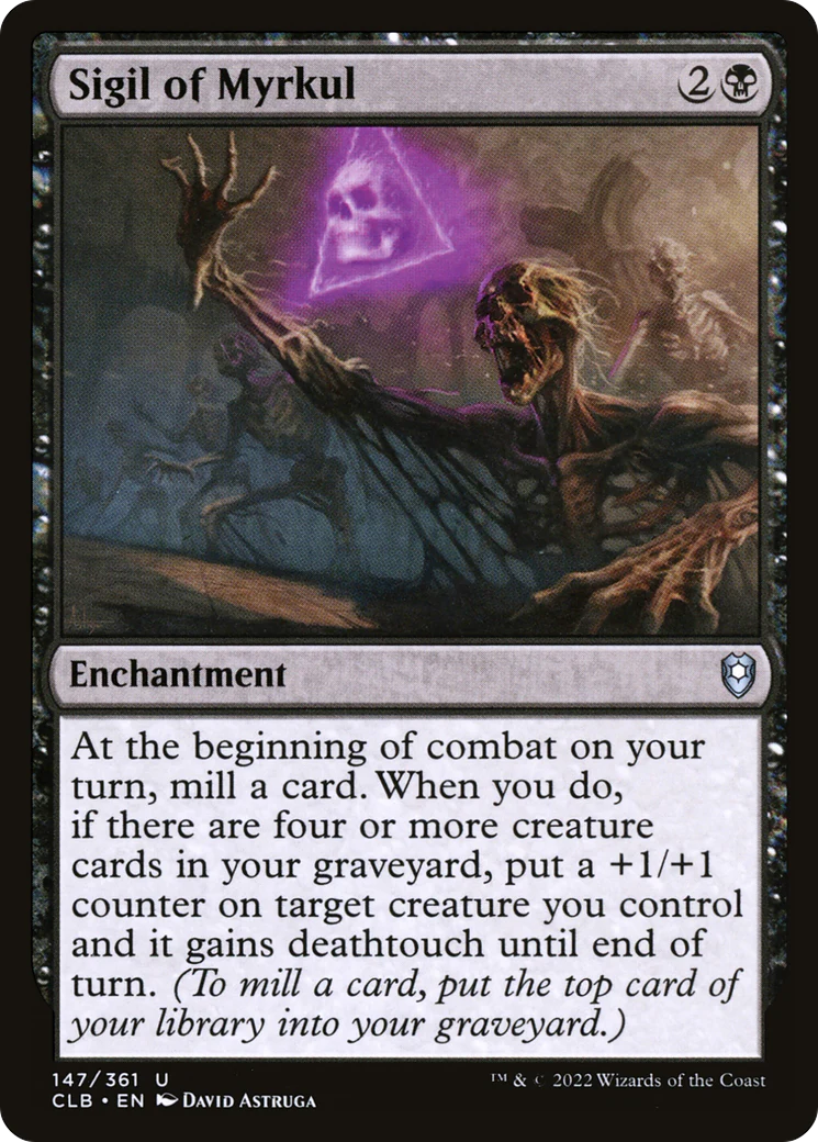 Sigil of Myrkul (CLB-147)  - Commander Legends: Battle for Baldur's Gate