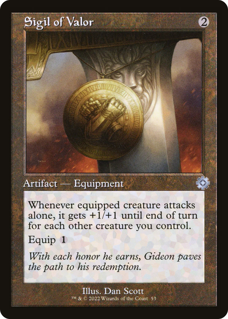 Sigil of Valor (BRR-053)  Foil - The Brothers' War Retro Artifacts