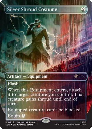 Silver Shroud Costume (SLD-915)  Foil - Secret Lair Drop Series