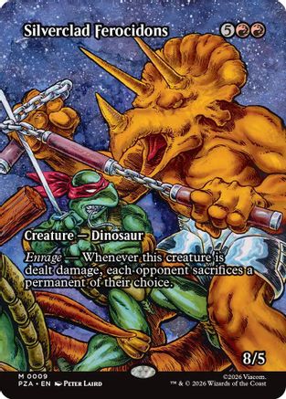 Silverclad Ferocidons (Borderless) (PZA-009)  - Teenage Mutant Ninja Turtles Eternal-Legal