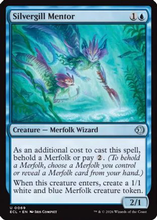 Silvergill Mentor (ECL-069)  Foil - Lorwyn Eclipsed