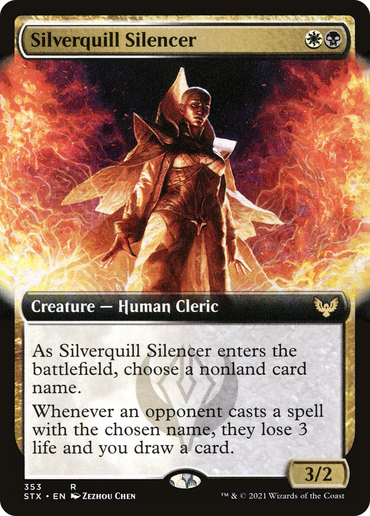 Silverquill Silencer (Extended Art) (STX-353)  - Strixhaven: School of Mages: (Extended Art)