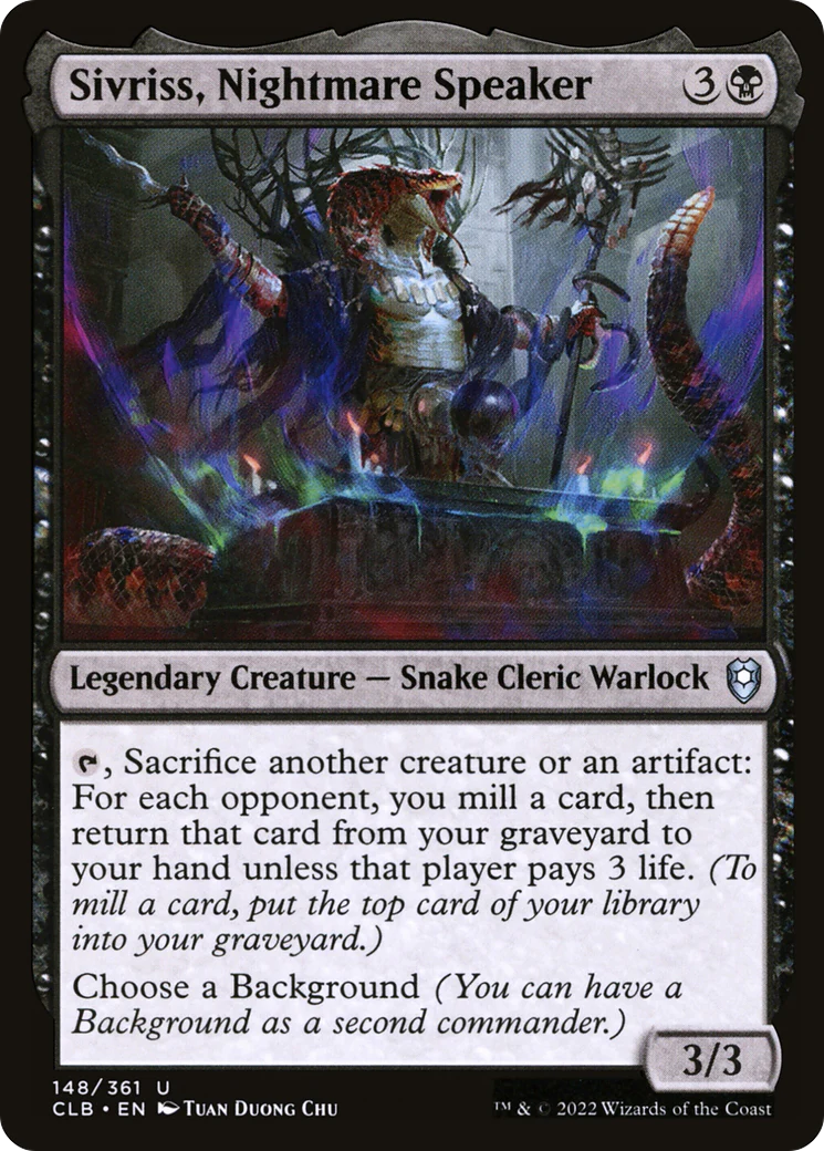 Sivriss, Nightmare Speaker (CLB-148)  Foil - Commander Legends: Battle for Baldur's Gate