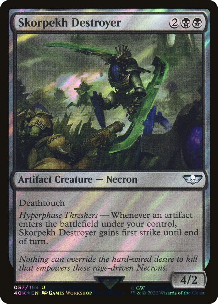 Skorpekh Destroyer (Surge Foil) (40K-057)  Foil - Warhammer 40,000 Commander