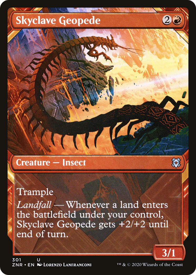 Skyclave Geopede (Showcase) (ZNR-301)  Foil - Zendikar Rising