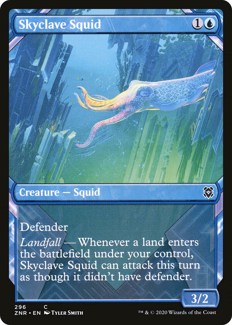 Skyclave Squid (Showcase) (ZNR-296)  - Zendikar Rising