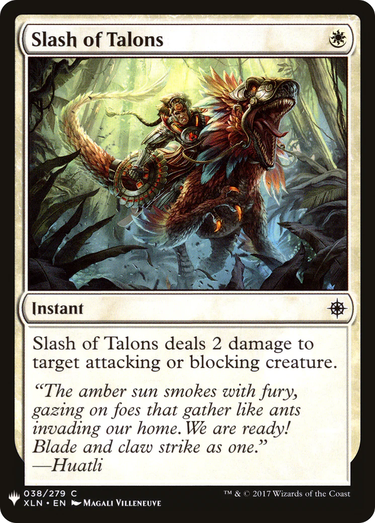 Slash of Talons (LIST-XLN-38)  - The List