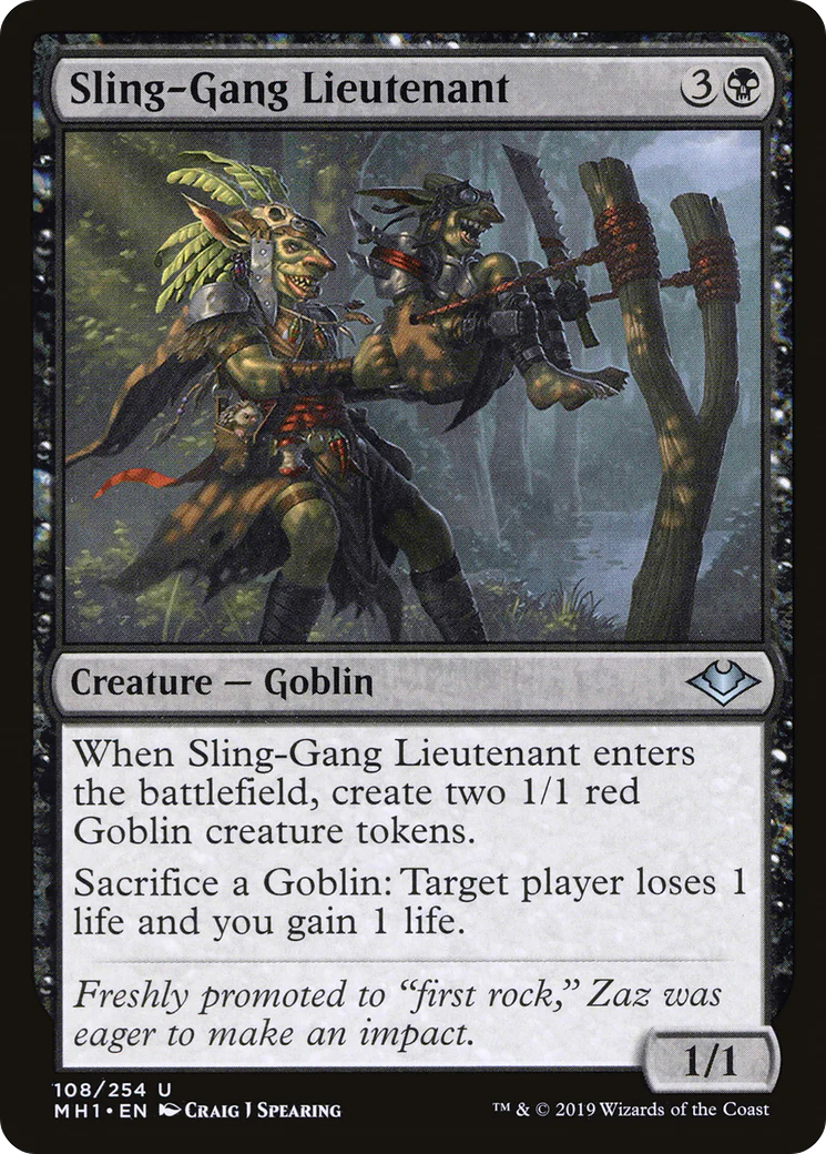 Sling-Gang Lieutenant (MH1-108) Foil - Modern Horizons