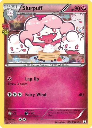 Slurpuff RC20/RC32  - Holofoil Generations Radiant Collection - Uncommon