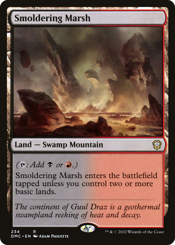 Smoldering Marsh (DMC-234)  - Dominaria United Commander