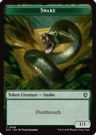 Snake // Scarecrow Double-Sided Token (ECC-8 // 11)  - Commander: Lorwyn Eclipsed