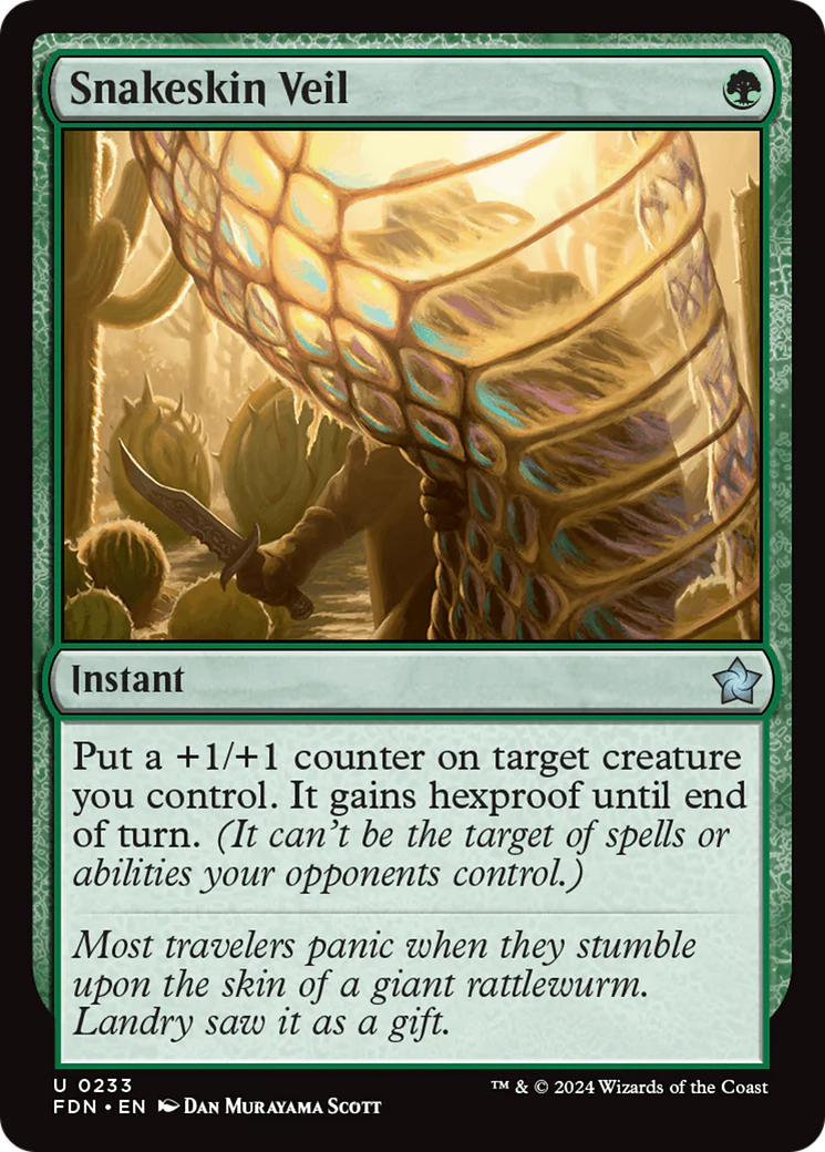 Snakeskin Veil (FDN-233)  Foil - Foundations