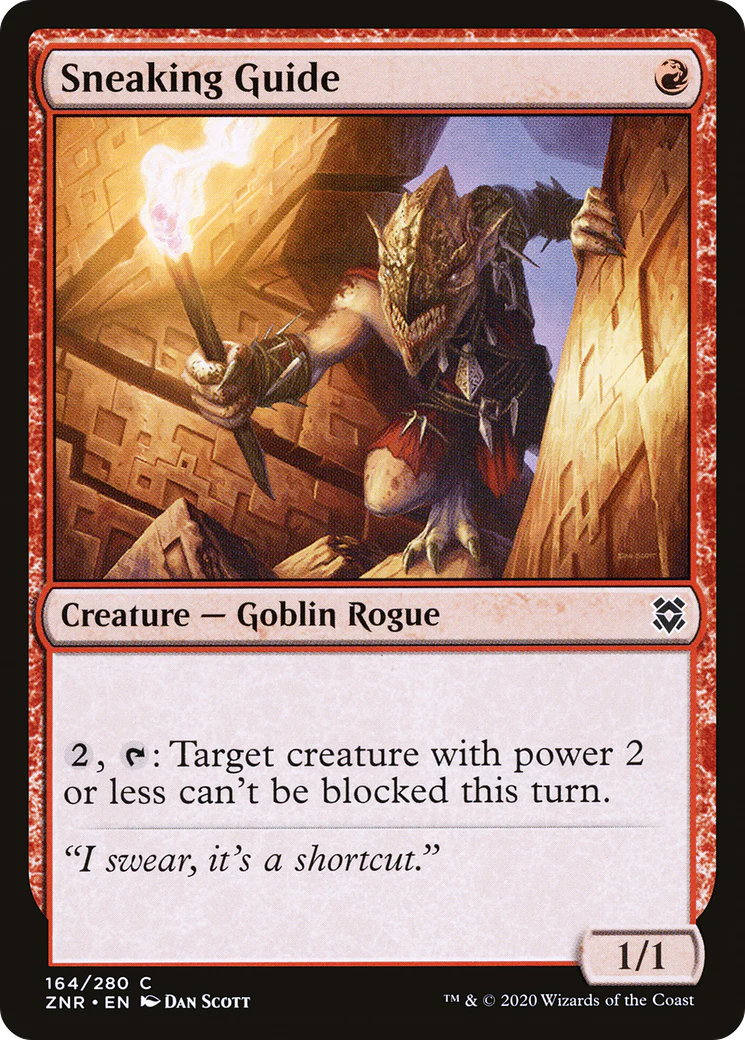 Sneaking Guide (ZNR-164)  Foil - Zendikar Rising